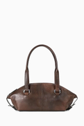 Staud Mini Hester Shoulder Bag in Distressed Leather
