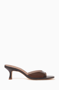 Staud Brigitte 60 Mules in PVC & Leather