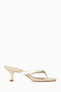 Staud Freja Kitten Heel 60 Sandals in Leather