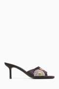 Staud Bea 50 Mules in Beaded Satin