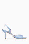 Staud Brigitte Slingback 80 Sandals in Satin