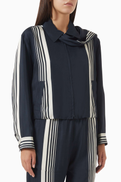 Rag & Bone Krista Striped Jacket in Silk