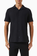 Vince Macro-waffle Cabana Shirt in Cotton-blend