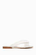 Bottega Veneta Riva Flat Mules in Leather