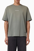 Acne Studios Mended Logo T-shirt in Cotton
