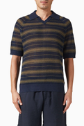 NN07 Cale V-neck Polo Sweater in Knit