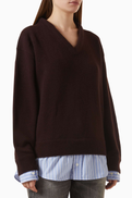 Acne Studios Layered Sweater in Wool