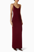 SAINT LAURENT Cassandre Open-back Dress in Viscose Blend