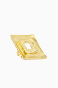 Lynyer Electra Cocktail Ring in 24kt Gold-plated Metal
