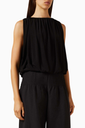 Vince Bubble Top in Matte Jersey