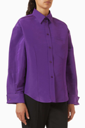 Balenciaga Classic Shirt in Silk Faille