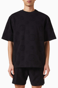 Casablanca Oversized Applique-monogram T-shirt