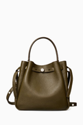 Tory Burch Romy Bucket Bag in Pebble Leather