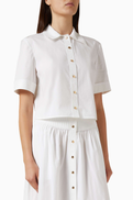 Tory Burch Camp Shirt in Poplin