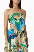 Tory Burch Printed Scarf Top in Silk