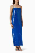 Tory Burch Sequined Maxi Dress in Mesh