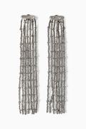 Brunello Cucinelli Frayed Earrings in Sterling Silver