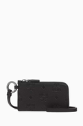 MCM Aren Card Case in Embossed Leather
