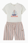 NASS Printed T-Shirt & Shorts Set