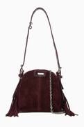 Maje Mini Miss M Shoulder Bag in Suede
