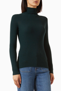Maje Milko Rib-knit Top in Wool Blend