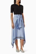Maje Layered-effect Scarf Skirt Dress