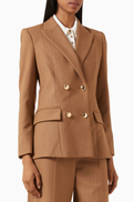Maje Double-breasted Blazer in Wool Blend