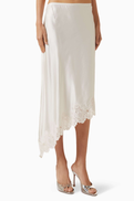 SANDRO Plume Lace-trim Skirt