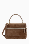 SANDRO Tangolino Top-handle Bag in Suede