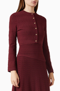 SANDRO Cropped Cardigan in Knit