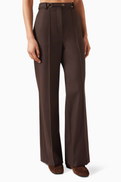 SANDRO Adam Straight-leg Pants in Wool Blend