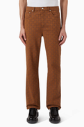 SANDRO Square Cross Motif Jeans in Denim