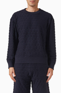 SANDRO Sponge Crewneck Sweatshirt in Terry