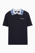 Casablanca Waves Collar Polo Shirt
