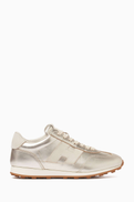 Hogan Athletic Sneakers in Metallic Leather