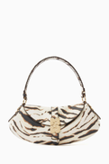 Ganni B-Kat Zebra-print Bag
