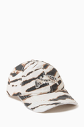 Ganni Logo Cap in Washed Cotton