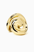 Jenny Bird Renzo Swirl Ring in 14kt Gold-plated Steel