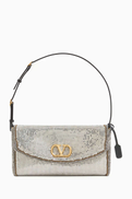 Valentino Garavani Small DeVain Shoulder Bag in Mesh