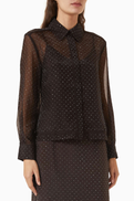 Maje Cebula Rhinestone-embellished Shirt