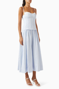 Simkhai Quinlin Bustier Midi Dress