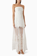 Simkhai Rennis Embroidered Bustier Gown