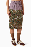 Dries Van Noten Seacha Printed Midi Skirt