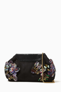 Dries Van Noten Small Embellished Chain Clutch in Acetate-blend