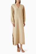 By Malene Birger Louise Maxi Dress in Linen