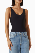 Agolde Tora Scoop-neck Bodysuit