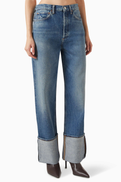 Agolde Big-cuff Jeans in Denim