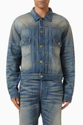 Acne Studios Scraped Jacket in Denim