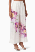 Aje Verse Floral Wide-leg Pants