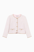 Self-Portrait Braided Jacket in Boucle